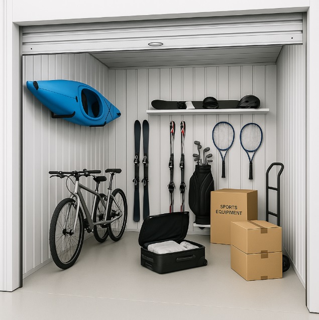 Sports equipment storage
